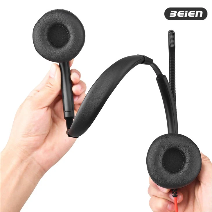 Dual IP Headset With Mic For Call Center high quality