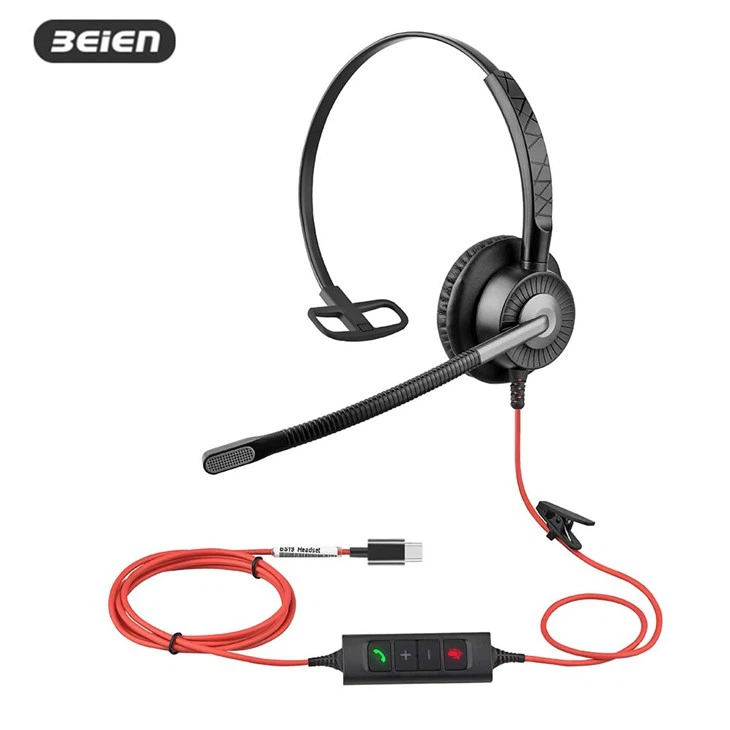 USB C slušalice s mikrofonom za poništavanje buke